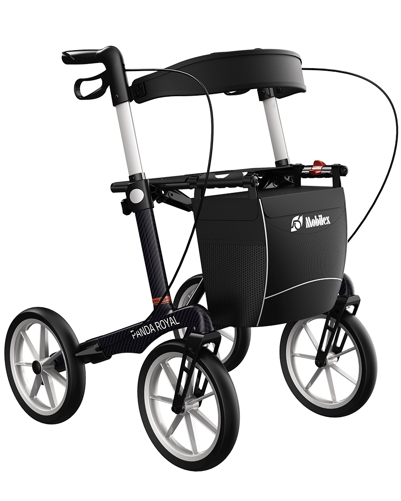 Panda Royal Purple Carbon Fibre Rollator front view